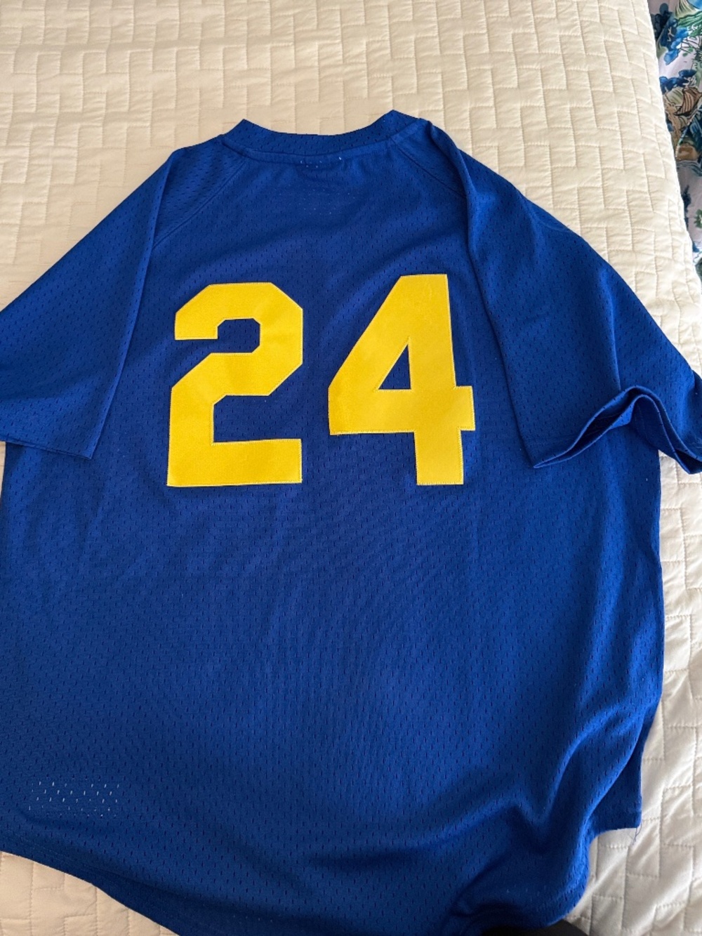 Ken Griffey Jr. #24.Mitchell & Ness Cooperstown Collection Blue Jersey. Men’s L. - Picture 3 of 4
